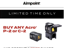 Aimpoint ACRO P2 or C2 get free bag with purchase