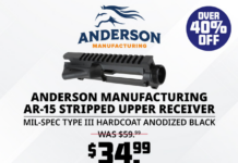 Anderson Mfg Upper On Sale $35 Primary arms