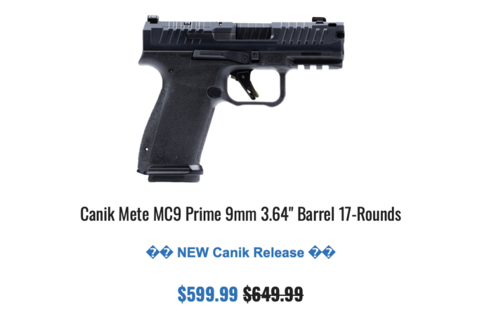 Mete MC9 Prime Canik On Sale