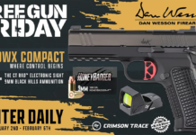 January's Free Gun Friday: Dan Wesson DWX Compact, Crimson Trace CT Rad, and Black Hills Ammunition