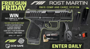Free Gun Friday April: Rost Martin RM1C-COMP, CCW Safe, and  Black Hills Ammunition deals