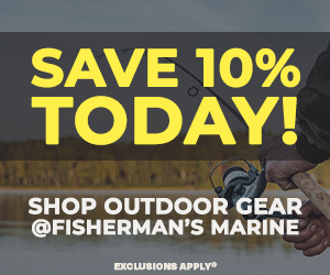 Save 10% on Fishing, Boating & Camping Gear at Fisherman’s Marine deals
